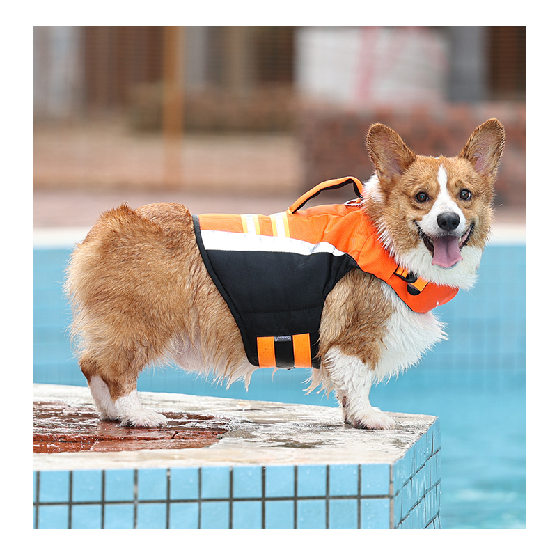 Ткань Оксфорд с мягкой ручкой, светоотражающая куртка для собак, непромокаемый спасательный жилет для собак, купальный костюм, жилет