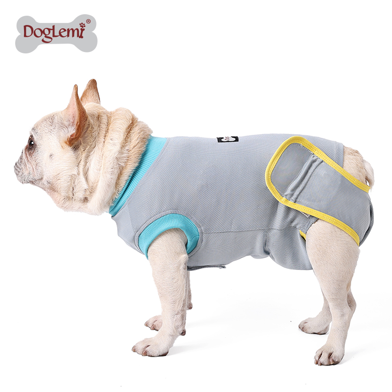 Surgery Recovery Suit Wounds Bandages Soft Breathable Snuggly Anti-Licking Pet Surgical Recovery Suit for Male Female Dogs Cats