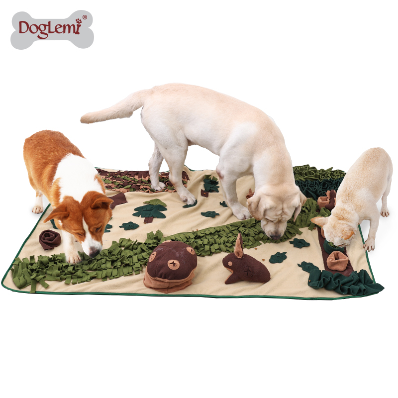 Super Large Forest Sniffing Mat, Durable and Washable Smell Training Blanket Dog Puzzle Nasal Congestion Feeding Mat