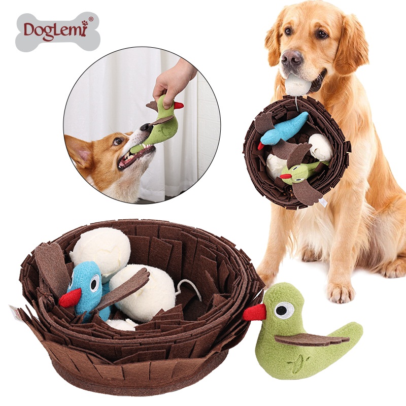 Dog relieves boredom artifact pet bird's nest puzzle missing food sniffing toy missing food sniffing sound accompanied by bite-resistant pet supplies