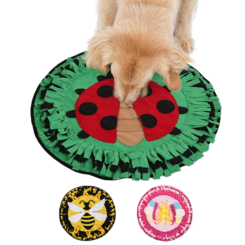 Snuffle Mat for Pets, Sniff Activity Game Mat,Interactive Feeding Puzzle Slow Feeder for Puppies Cats Rabbits Pet Sniffle Pads