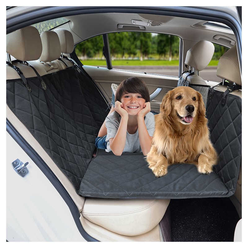 Hamac robuste pour siège arrière de voiture, grand espace, housse de siège de voiture pour chien, extension de siège arrière à fond dur pour chiens