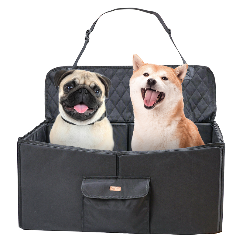 Upgraded Dog Booster Car Seat for 2 Small Medium Large Dogs Pet Travel High Dog Car Seat Bed