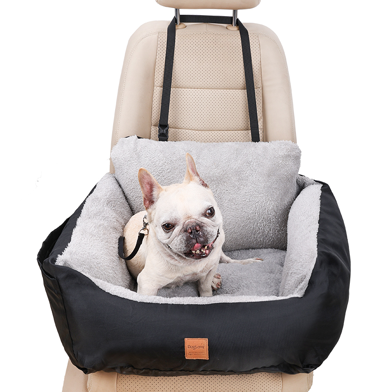 2 in 1 Booster Seats Dog Bed for Car Safety Travel Hammock with Pockets Pet Dog Car Seat Cover for Front Seat