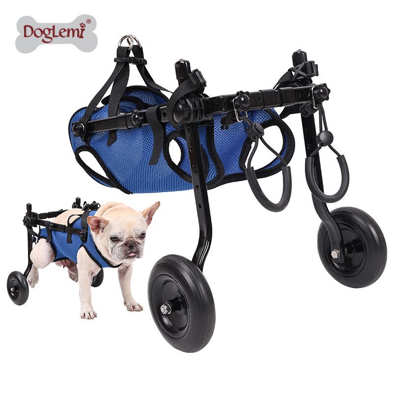Produit personnalisé pour chien, vente en gros, fauteuil roulant pliable et réglable pour chien handicapé/récupération/handicapé, support de jambe pour chien âgé