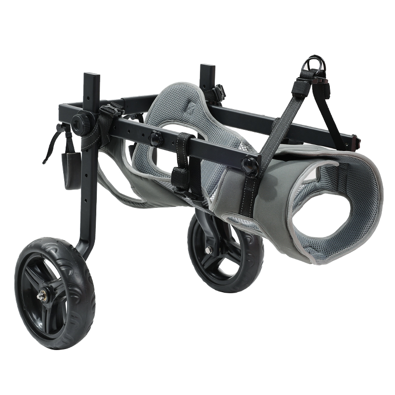 Wholesale Aluminum Alloy & Polyester Dog Wheelchair - Adjustable Mobility Aid for Handicapped Pets, Rehabilitation Cart for Disabled Dogs