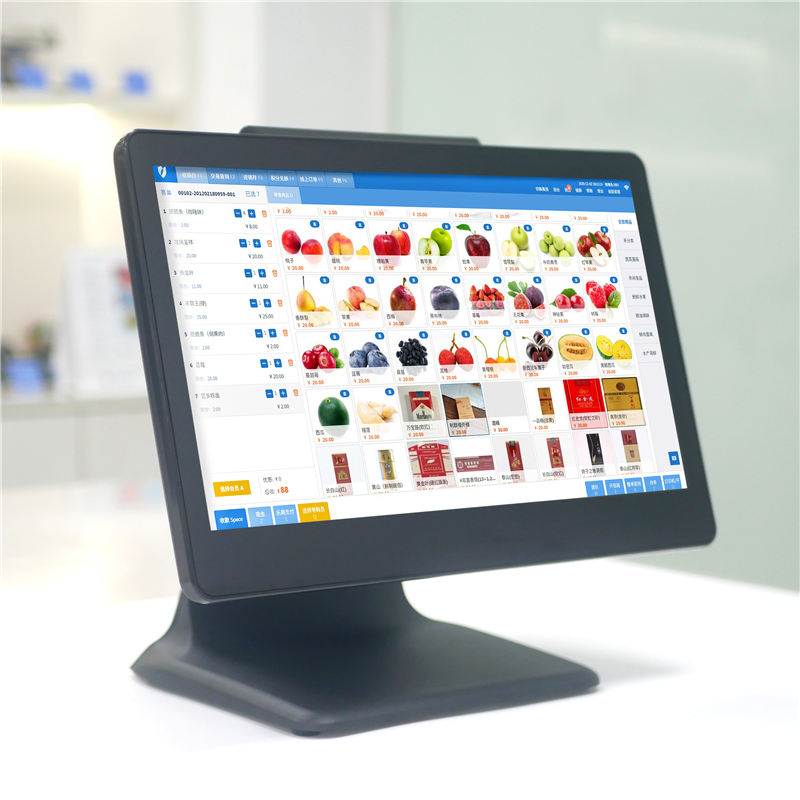 (POS-1520) 15.6-inch Windows Touch Screen POS Terminal with Aluminium Alloy Base - COPY - dl0kft