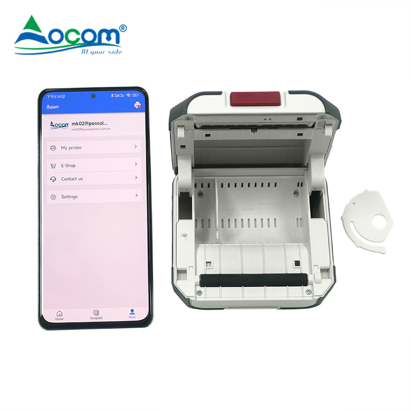 (OCBP-M88)Barcode Printer 80MM TFT Color Screen Handheld Mini Portable POS Mobile Sticker Thermal Printer