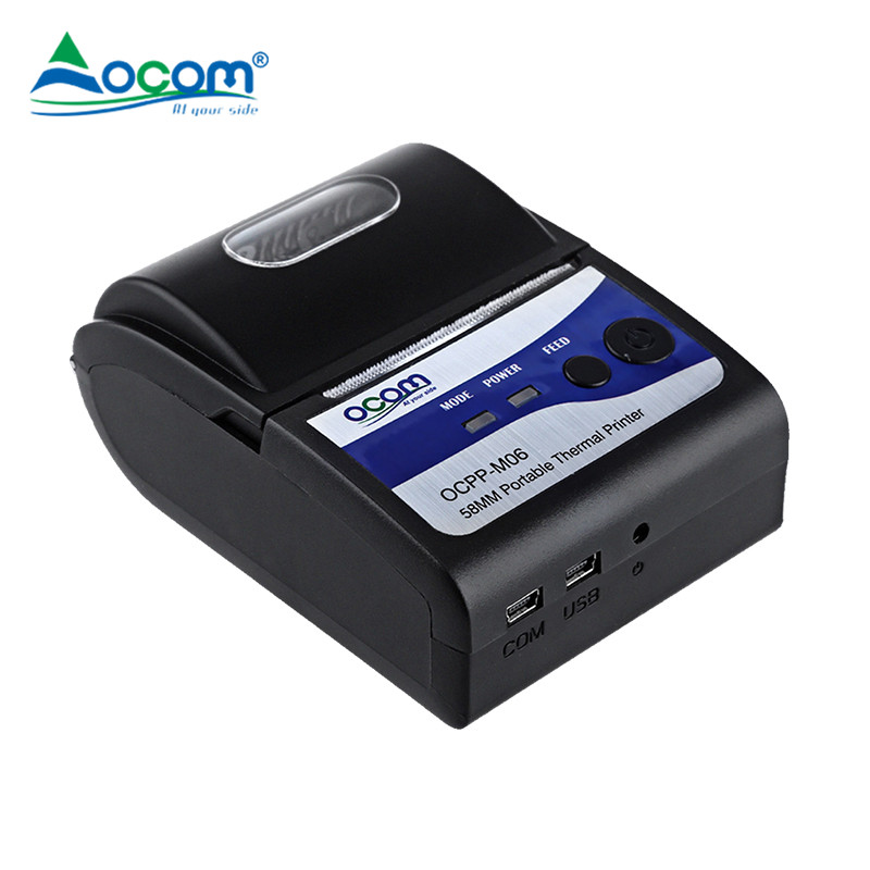 OCPP-M06 Mini Portable 58mm 90mm/s Bluetooth POS Thermal Printer