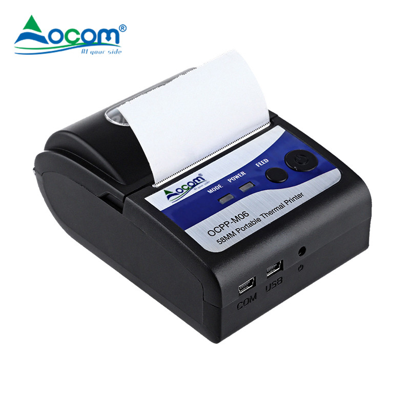 Hot 58mm Mini 1500mAh Blue Tooth Portable Thermal Receipt Printer