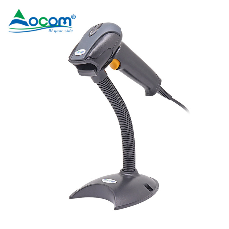 (OCBS-LA09) Automatyczny skaner Ręczny przewodowy czytnik kodów kreskowych Auto Sense ze stojakiem