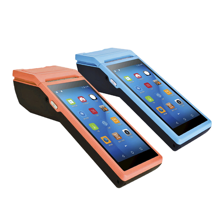 (POS-Q2) شاشة لمس عالية الدقة 5.5 بوصة محمولة باليد ذات أسنان زرقاء تعمل بنظام أندرويد مع NFC للخيار