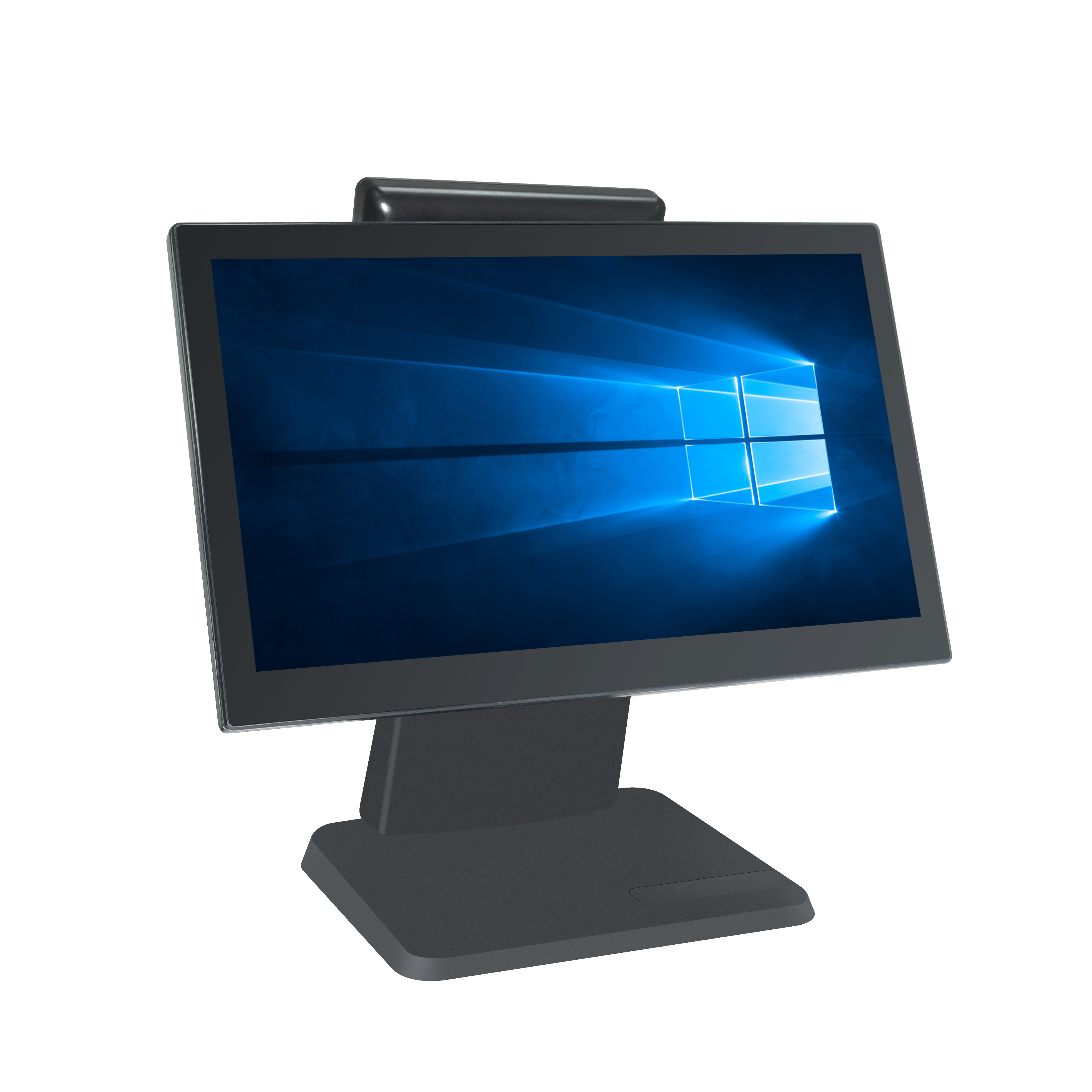 (POS-1516) BOE Brandneue 15,6-Zoll-Brandneue Windows J1900-Desktop-Smart-POS-Terminals mit zwei Touchscreens