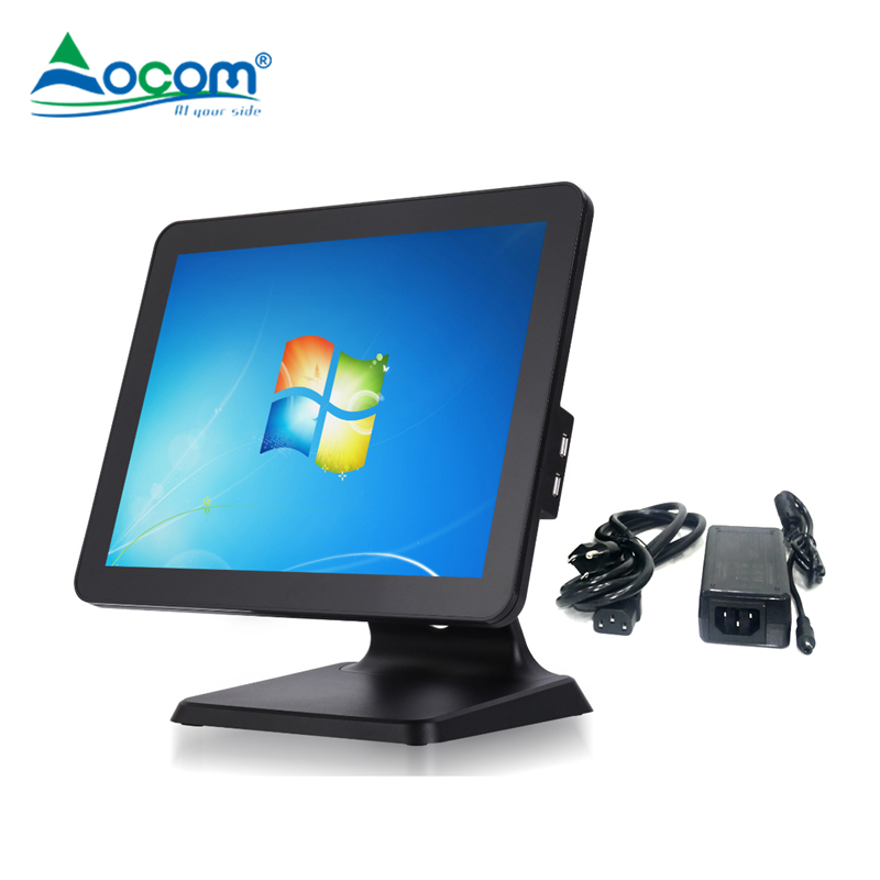 POS-1519 15 Inch Point Of Sale System All In 1 Touch Screen LED Monitor Windows OS