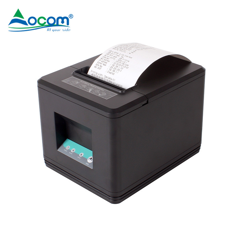 (OCPP-80T)POS 80mm Imprimante Manual Tear Auto-cutter 2D Barcode Receipt Printer