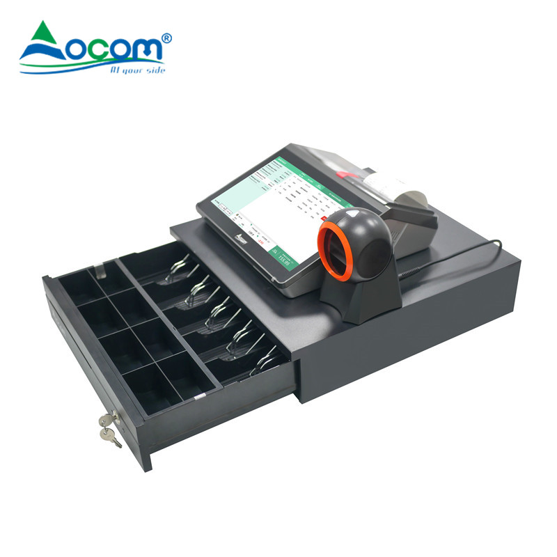 POS-M1162A/W 11.6 Inch All-In-One POS Machine Touch Screen POS Systems With 80MM Auto Cutter Printer