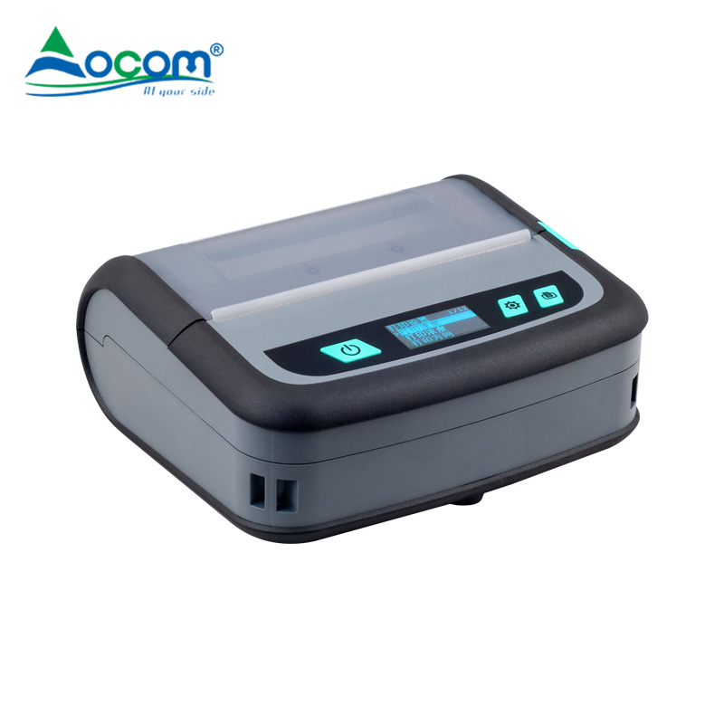 （OCBP-M1003) Mini stampante termica portatile per etichette per etichette adesive con codici a barre di grado industriale da 4 pollici con schermo LCD