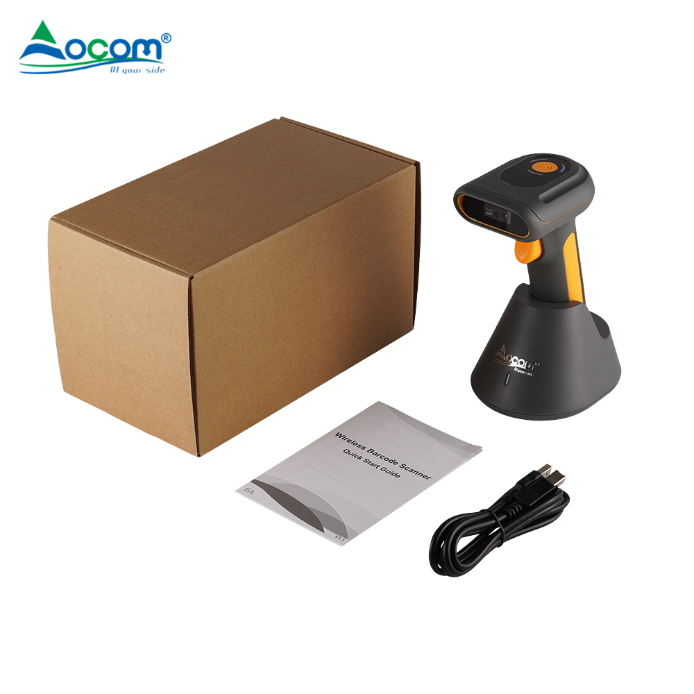 Ergonomic Design Wireless 2D Bar Code And Qr Code Scanner For Mobile Payment