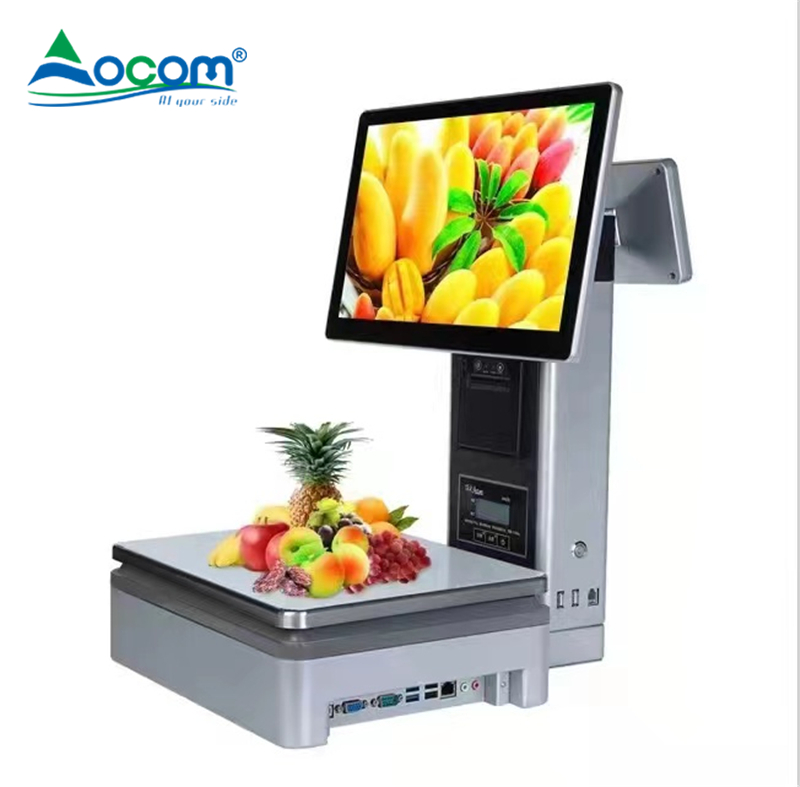 (POS-S002)Seafood Aquatic Products Shop Gram Food Weighing Stainless High Precision Weighing Digital Scale Smart