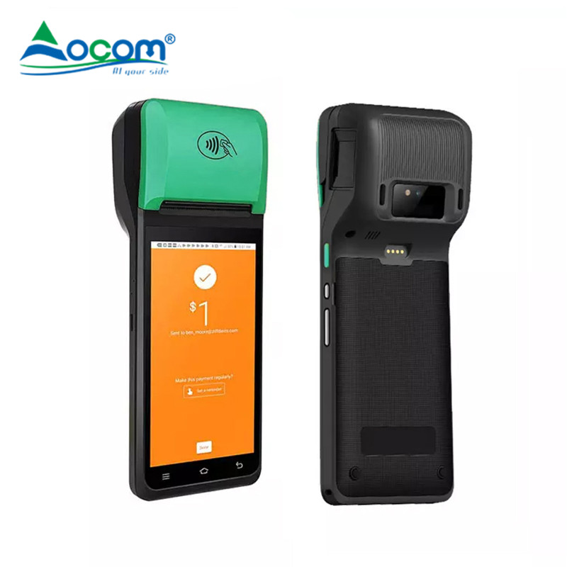 Deca-core Android handheld pos terminal all in one pos system with thermal printer