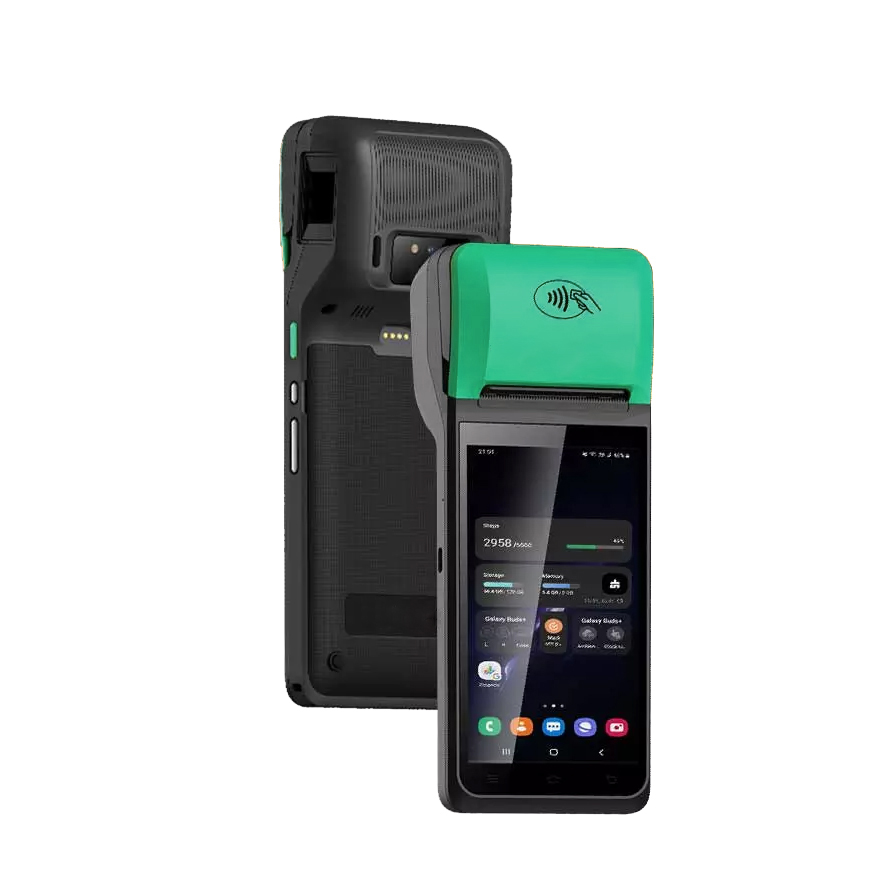 POS-T2 5,5-Zoll-Android 8-Drucker POS System Handheld-Abrechnungssystem für Lotteriebanken