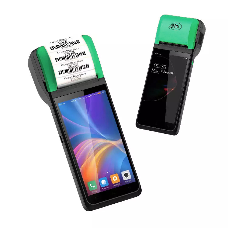 POS-Ενσωματωμένος εκτυπωτής T2 4G LTE 3G RAM Συμβατό τερματικό Android χειρός Google play POS