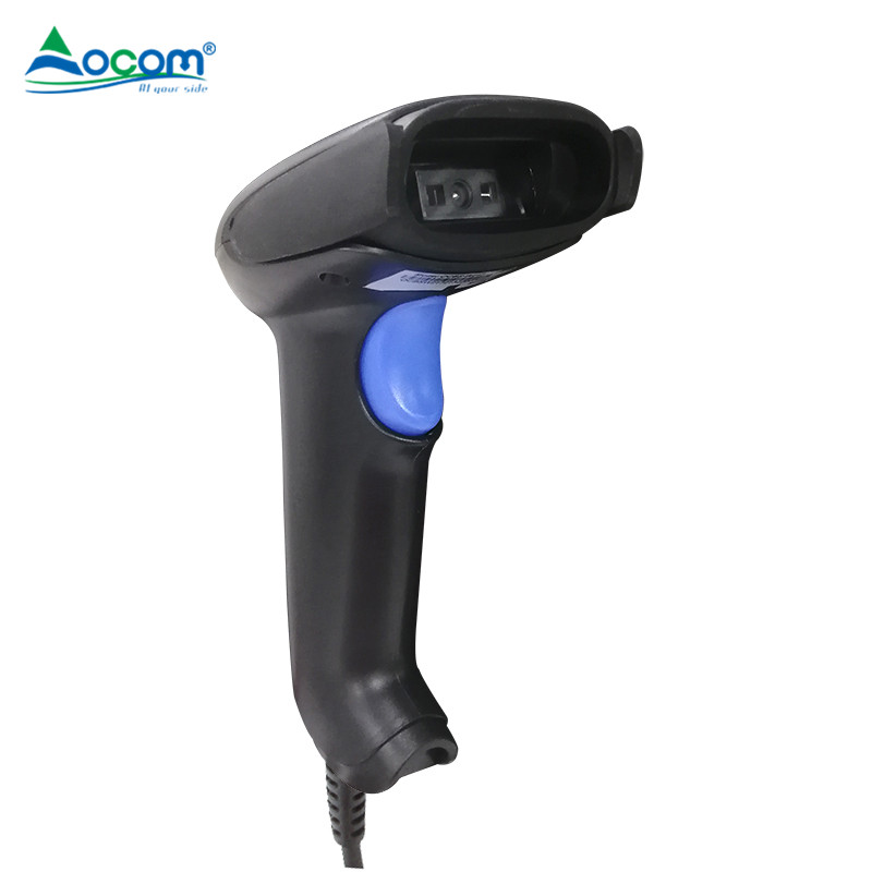 Visible Laser 650nm Continuous Scanning USB 200MM/S Scan 1D Laser  Barcode Scanner