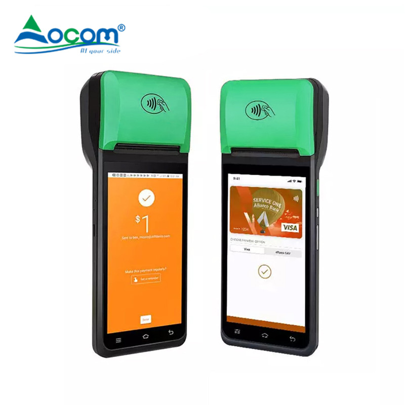 (POS-T2) NFC-Android-Thermo-Beleg- und Etikettendrucker für den Einzelhandel Caisse Dual-Screen-POS-Terminal-Fingerabdruck-POS-Maschine