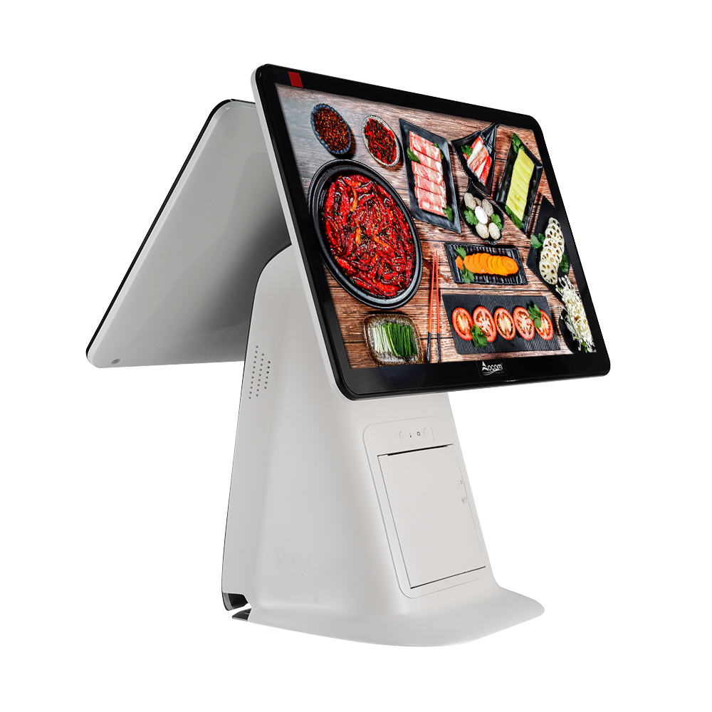 POS-G156 15.6 inch windows restaurant all in one pos system touch screen android pos machine with printer - COPY - hwnnfw