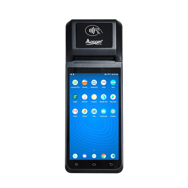 (POS-T2) Handheld-Android POS Terminal met thermische label- en bonprinter