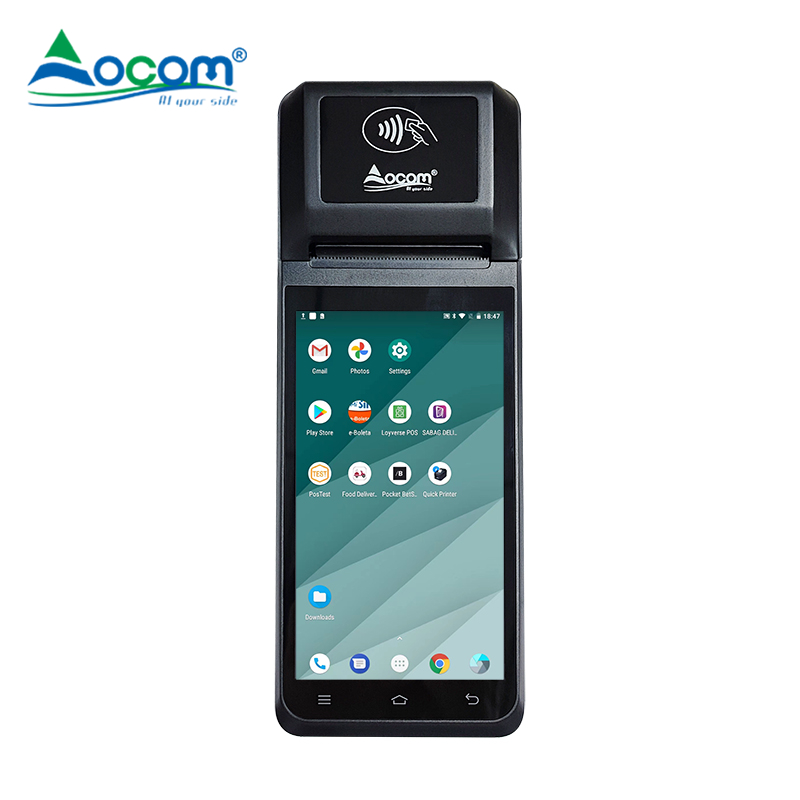 Handheld Restaurant Ordering System Android POS Terminal with Printer NFC