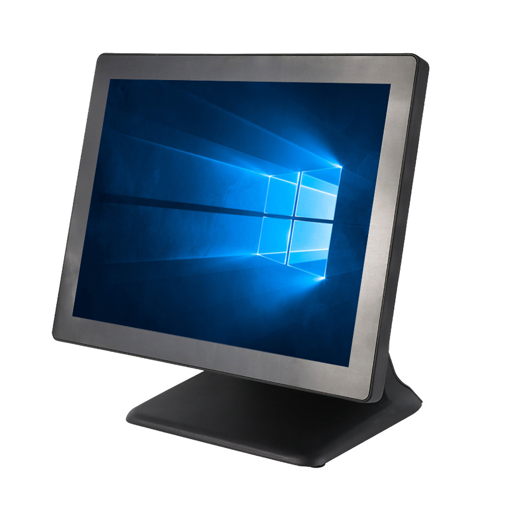 (POS-1513) شاشة عرض تعمل باللمس ذات غلاف معدني pos Terminal Tablet windows j1900 android 8.1 الكل في واحد آلة pos