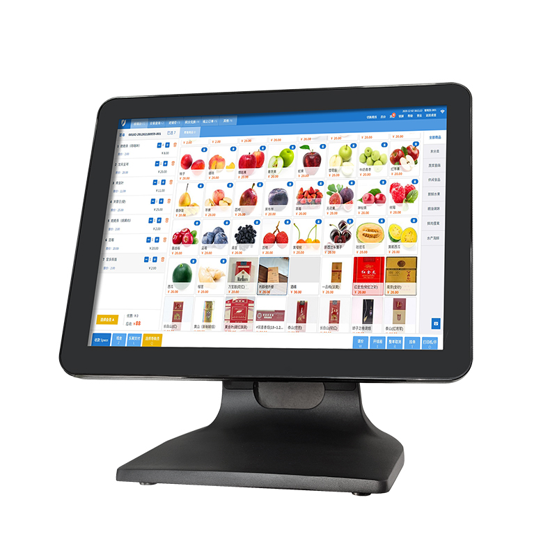 (POS-1519B) desktop com tela de toque de 15,1 polegadas, sistema pos, caixa registradora, software pos windows