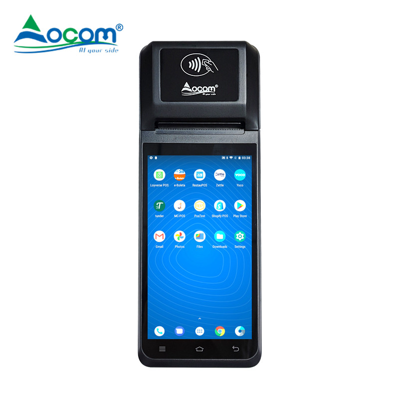 5.5 inch capacitive touch screen  Handheld Mobile Pos Terminal Wth Printer - COPY - q6dwu4