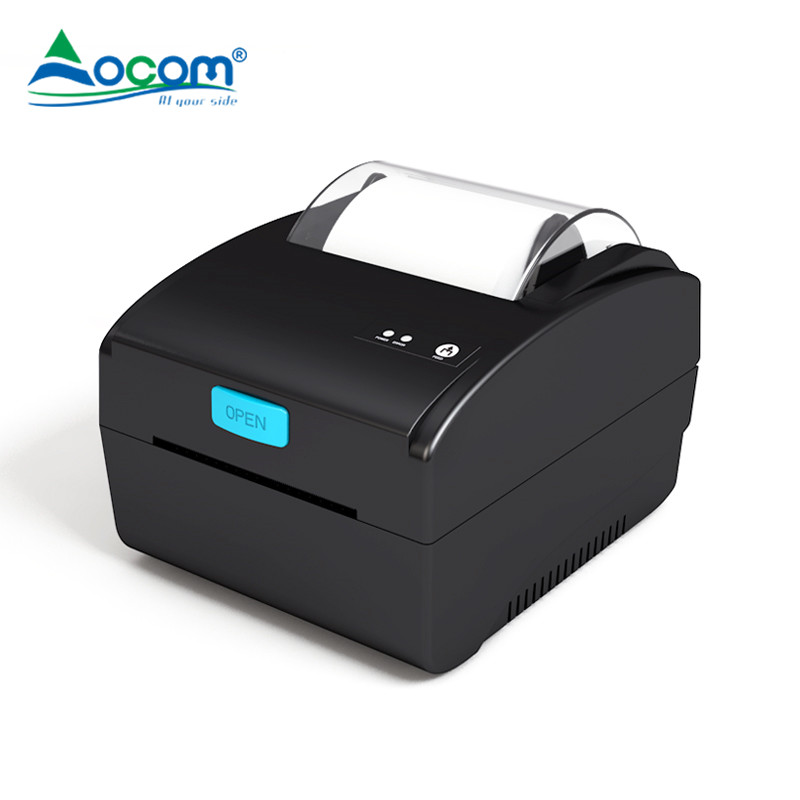 OCOM Brand 3 Inch Black Color Sticker Lan and Bluetooth Label Printer with Auto Cutter