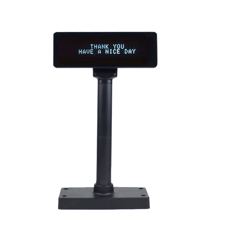 (VFD220A) شاشة عرض العملاء VFD ذات الخط المزدوج 20X2 حرفًا مع أحرف بارتفاع 11 مم