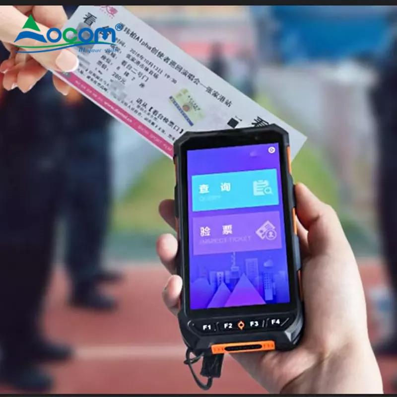 OCOM جهاز لوحي محمول صناعي يعمل بنظام التشغيل Android Windows PDA، ماسح ضوئي يدعم رمز 1D ورمز 2D NFC