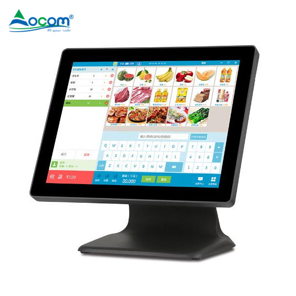 Shenzhen OCOM All in One Dual Screen Cash Register POS System with Aluminum Stand