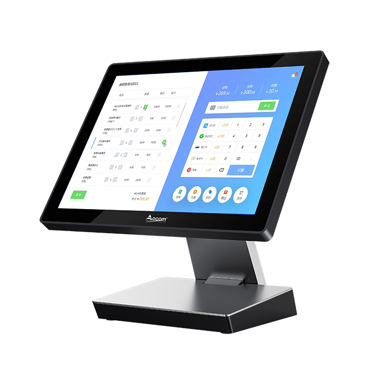 (POS-1518) 15,1-Zoll-Windows-Touchscreen aus Aluminiumdruckguss POS Terminal