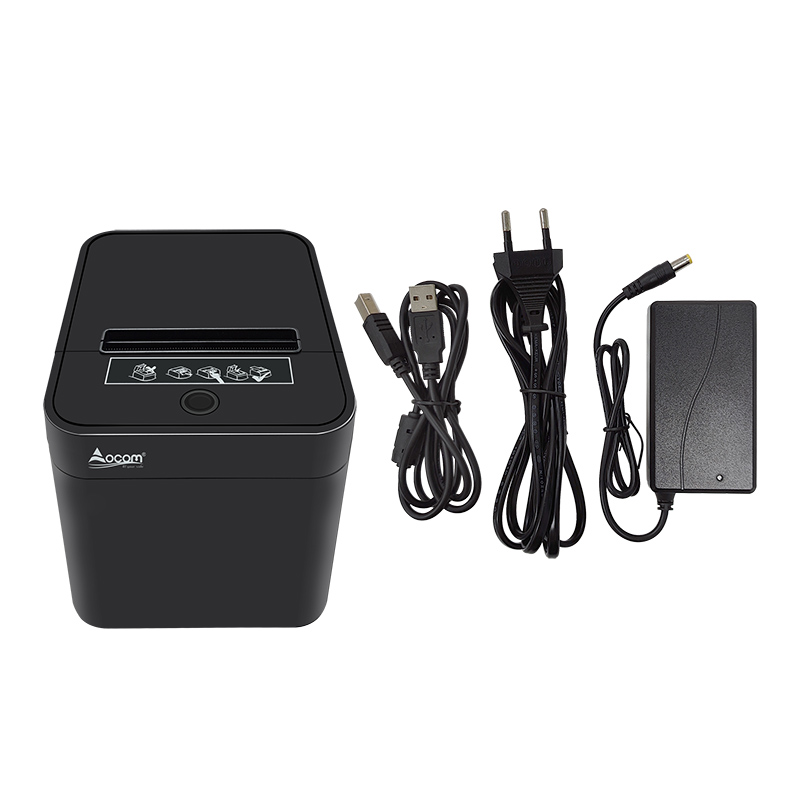 80mm POS Printer With Auto Cutter, compact and fashionable appearance, popular in stores, supermarket