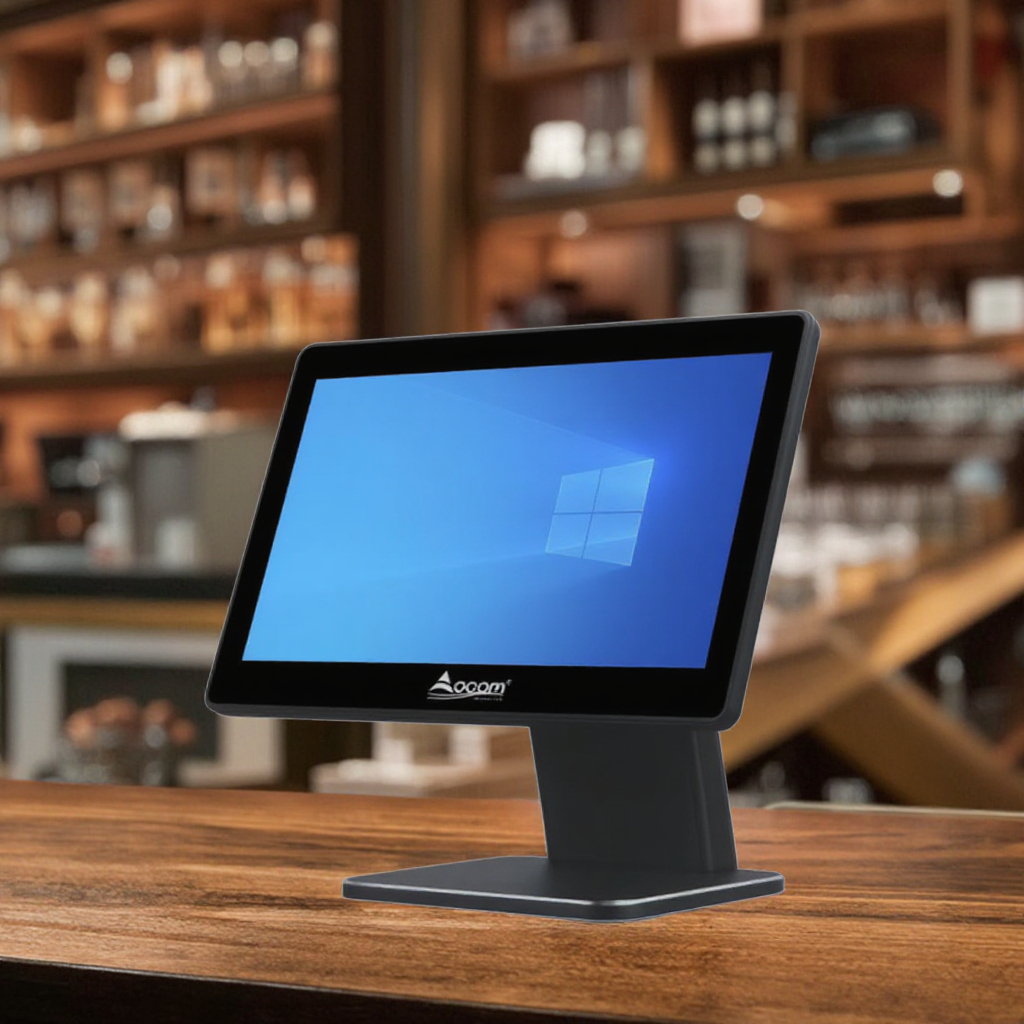 Dual Screen Windows 11 All-in-One Electronic Cash Register POS 15 Inch Touch Screen System AIO Machine