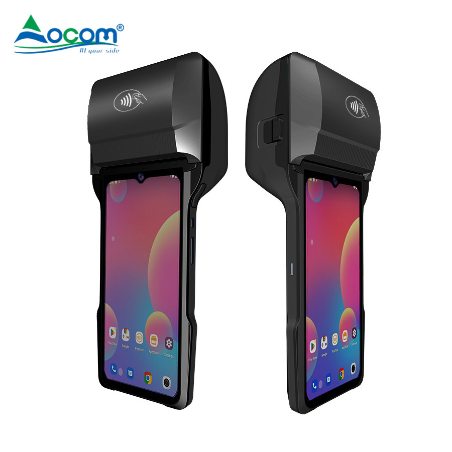 6.5 Inch Android Handheld POS Terminal with 80MM Printer 1D & 2D Bar Code Reader Fingerprint Option NFC & WiFi Connectivity - COPY - 1q4pbt