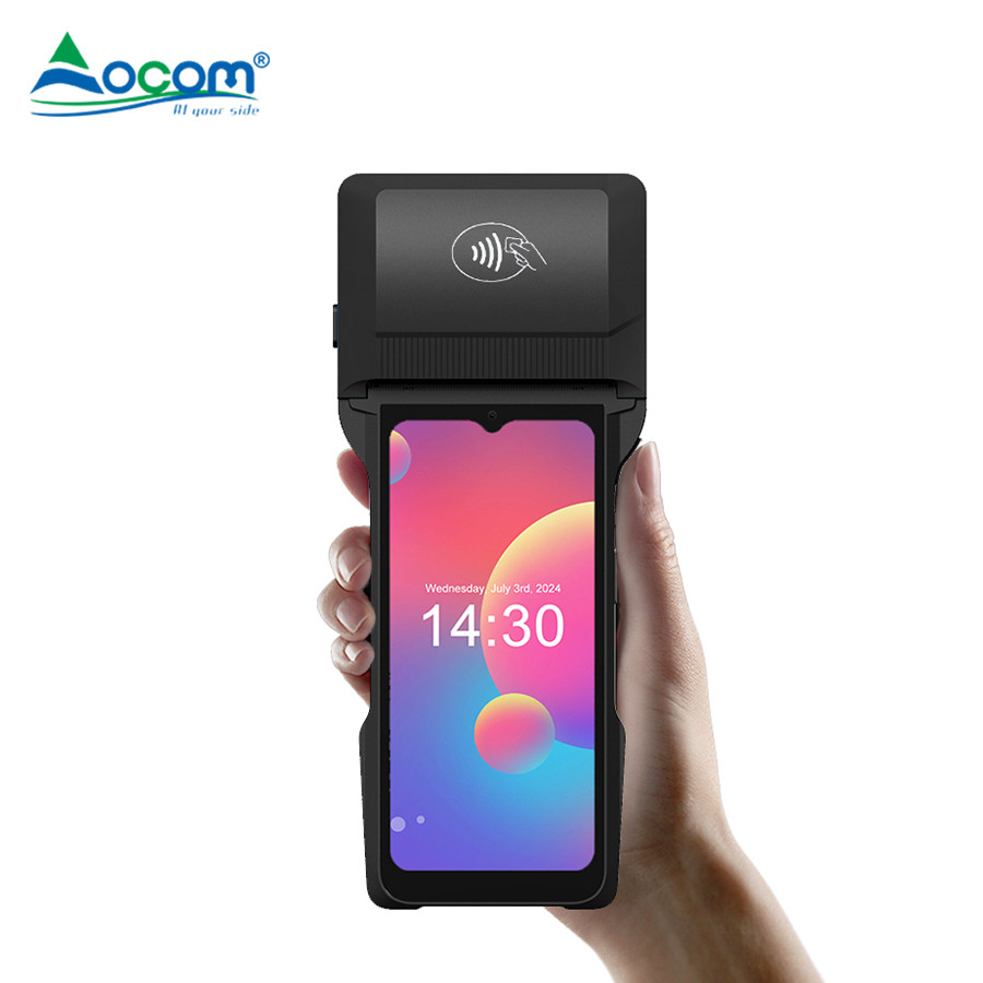 6.5'' mobile POS terminal, with 80mm thermal printer, Android 14 GMS certified