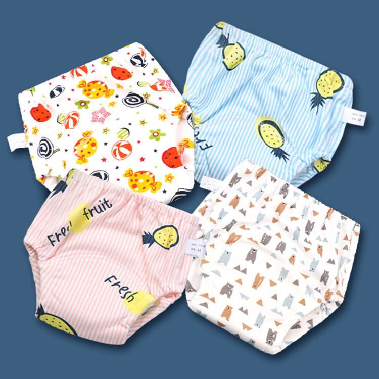 Entrenamiento lavable reutilizable pañal de bebé entrenamiento nadar 6 capas pañal de tela para bebé