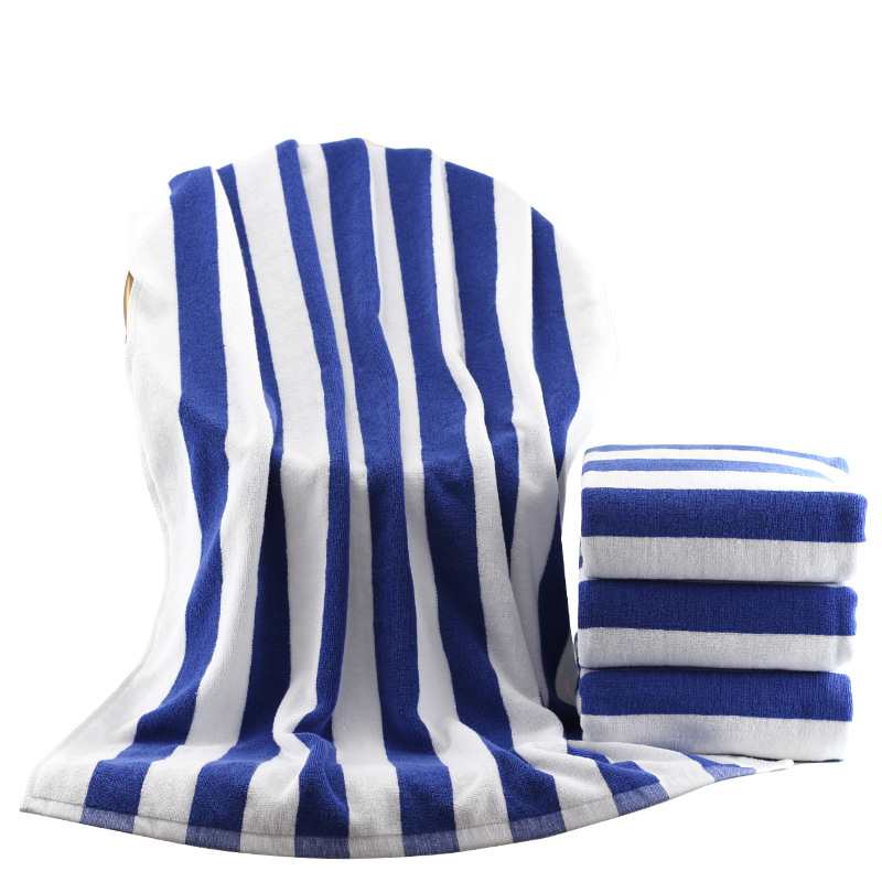 100% Cotton Cabana Striped Beach Towel Bath Towel - COPY - h9a7j7
