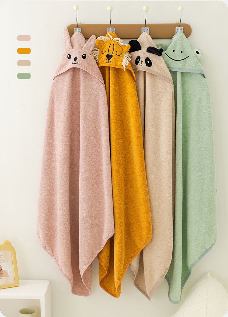 100% Cotton Animal Shape Baby Bath Towel Cute Bear Hooded Beach Towel Kids Newborn Blanket - COPY - l2i25c - COPY - hd7i8q