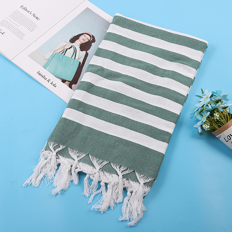 100% Cotton Turkish Towel Beach Towel With Tassel - COPY - 89v0ce