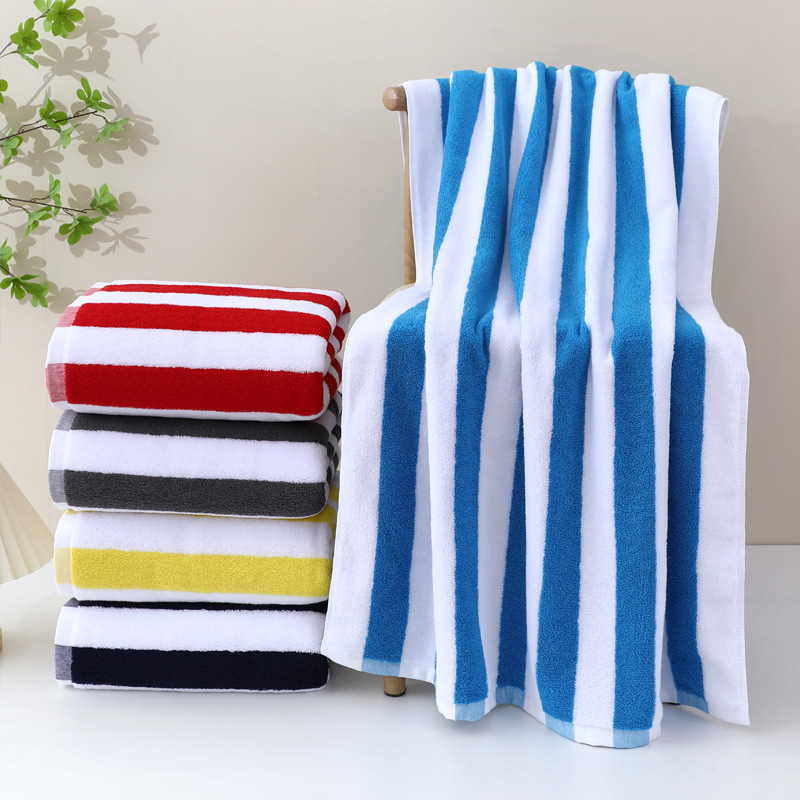 100% Cotton Cabana Striped Beach Towel Pool Towel - COPY - e2794t