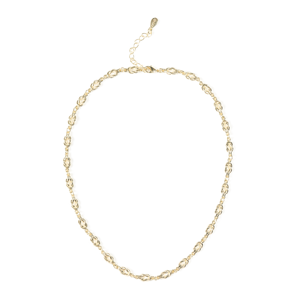 Knot Link 18 Inches Chain Necklace.