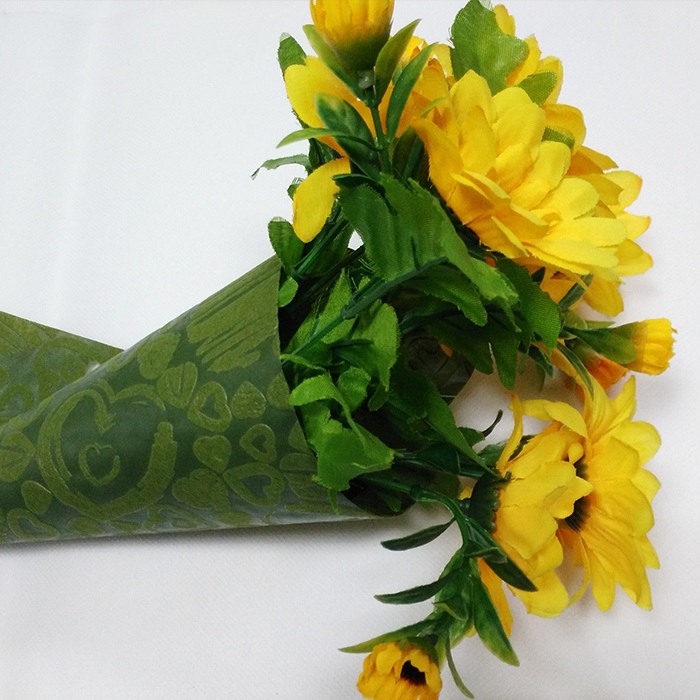 China Embossed Nonwoven Fabric Wrapping Paper For Flower China Non Woven Floral Packaging Supplier manufacturer